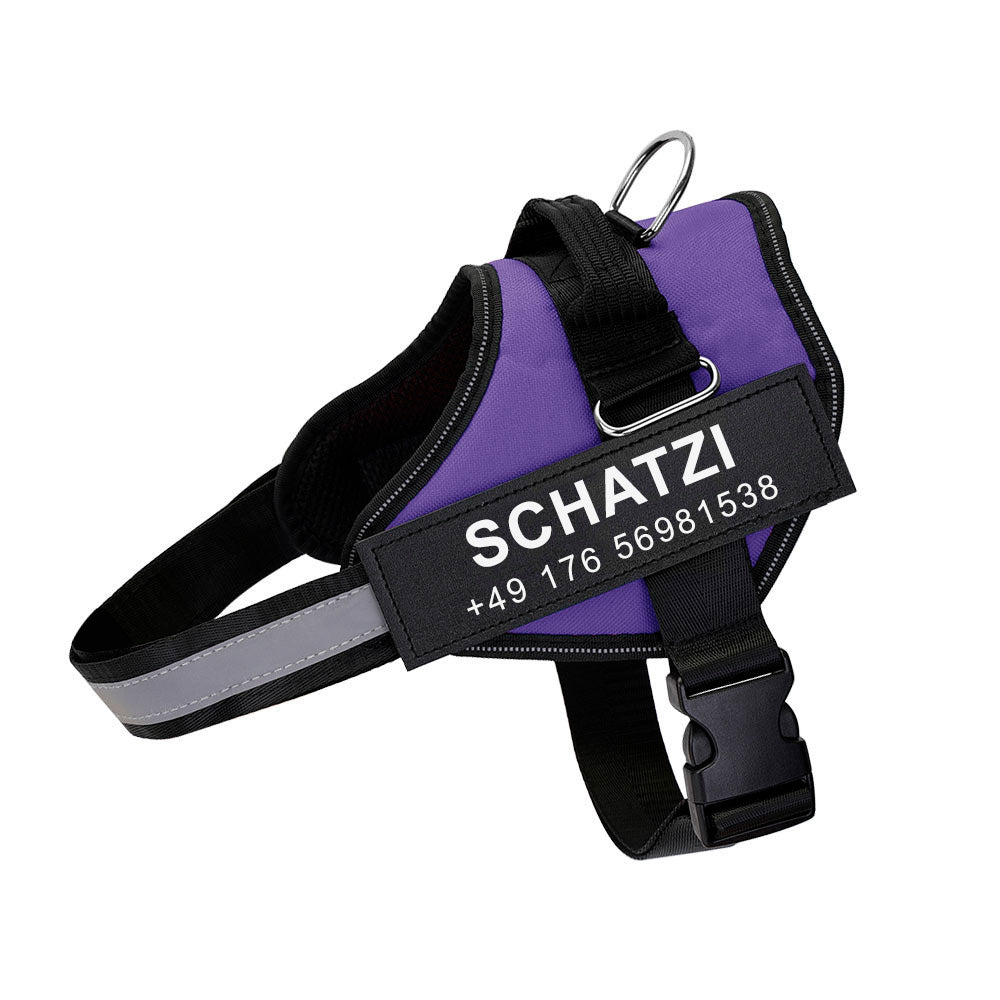 Étiquette d'Harnais pour chien personnalisé Horodya™ (1 Paire)